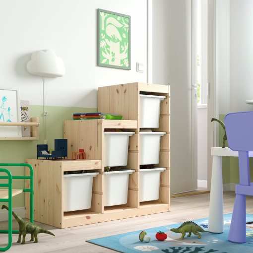 TROFAST, storage combination with boxes, 94x44x91 cm, 395.734.08