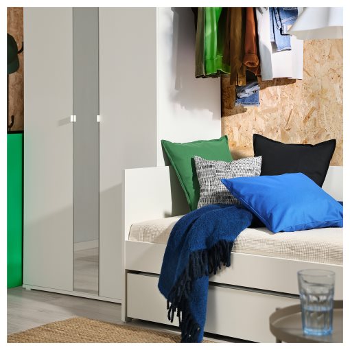 VIHALS, κρεβάτι επισκέπτη day-bed με συρταρωτό κρεβάτι/2 στρώματα, 80x200 cm, 395.806.30