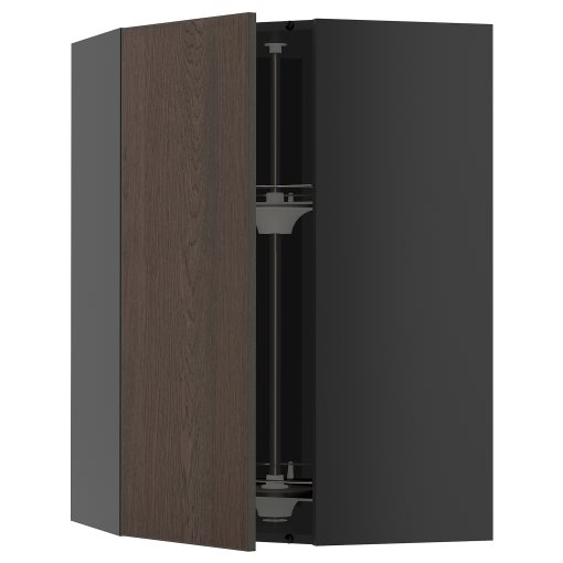 METOD, γωνιακό ντουλάπι τοίχου με καρουζέλ, 68x100 cm, 395.897.58