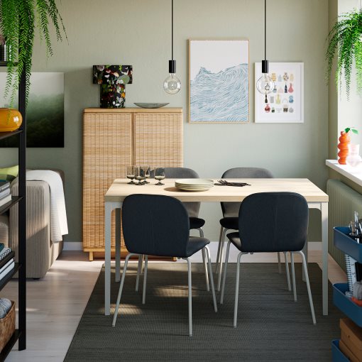 SKÅLSTA, τραπέζι και 4 καρέκλες, 140x80 cm, 396.089.88