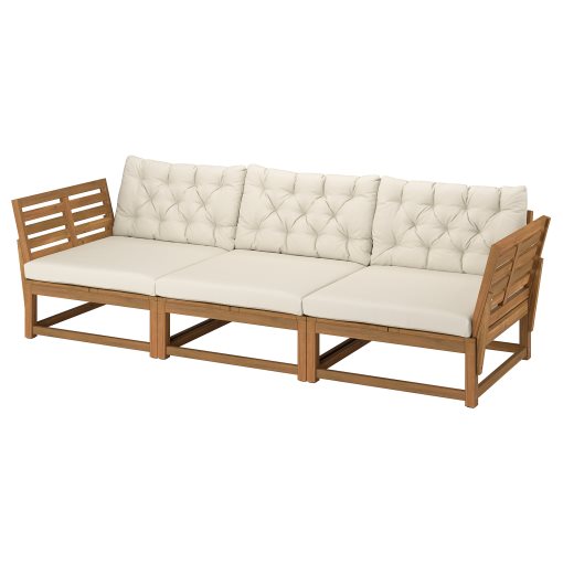 NÄMMARÖ, 3-seat modular sofa with armrests outdoor, 264 cm, 396.156.01