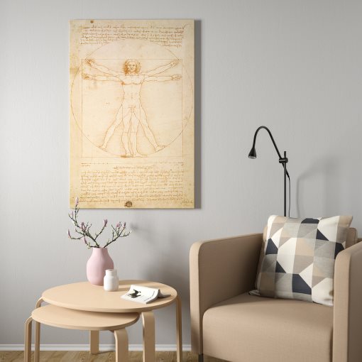 BJÖRKSTA, picture The Vitruvian Man, 78x118 cm, 404.799.14