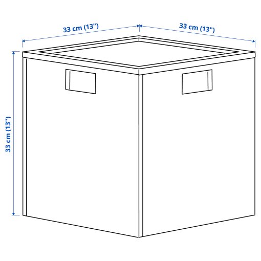 PANSARTAX, storage box with lid, 33x33x33 cm, 405.150.21