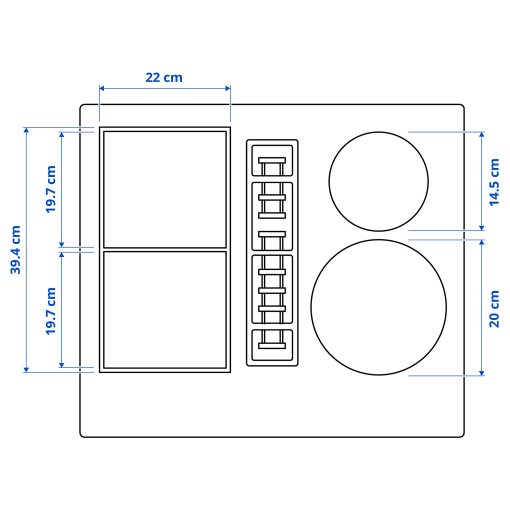 FÖRDELAKTIG, induction hob/integrated extractor/IKEA 500, 60 cm, 405.158.65