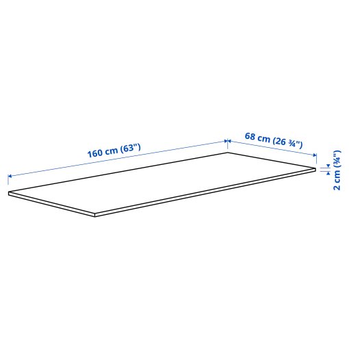 MITTZON, table top, 160x68 cm, 405.278.54