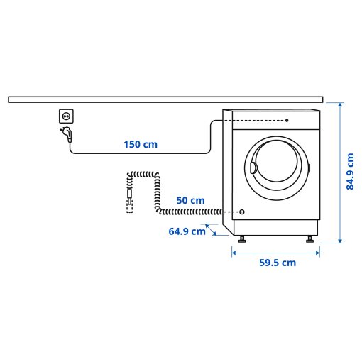 UDDARP, tumble dryer/IKEA 500, 8 kg, 405.279.86
