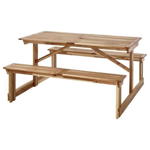 LERHOLMEN, picnic table/outdoor, 147x150 cm, 405.392.63