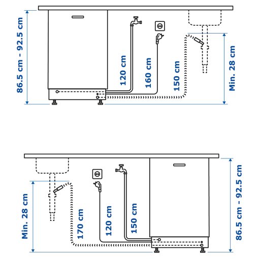TORSBODA, εντοιχιζόμενο πλυντήριο πιάτων/IKEA 700, 60 cm, 405.480.88