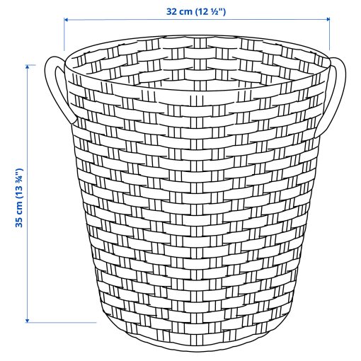 VÄXTHUS, basket/handmade, 32x35 cm, 405.511.32