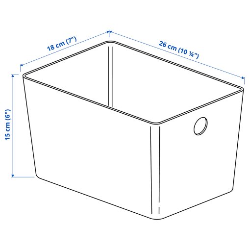 KUGGIS, κουτί, 18x26x15 cm, 405.685.28