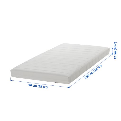 ÅFJÄLL, foam mattress/medium firm, 90x200 cm, 405.686.46