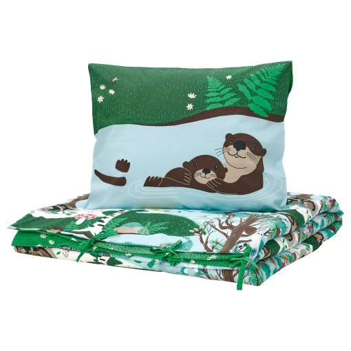 SKOGSDUVA, duvet cover and pillowcase/forest pattern, 150x200/50x60 cm, 405.768.30