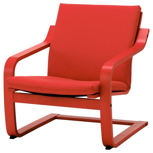 POÄNG, armchair cushion with low back, 405.822.04