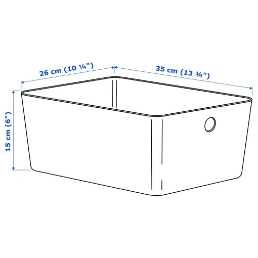 KUGGIS, box, 26x35x15 cm, 405.991.48