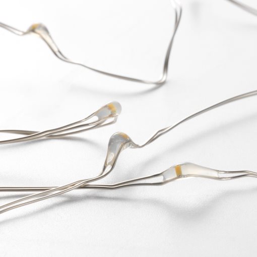 STRÅLA, γιρλάντα με ενσωματωμένο φωτισμό LED/40 λαμπτήρες/λειτουργία με μπαταρία, εξωτερικού χώρου, 405.991.86