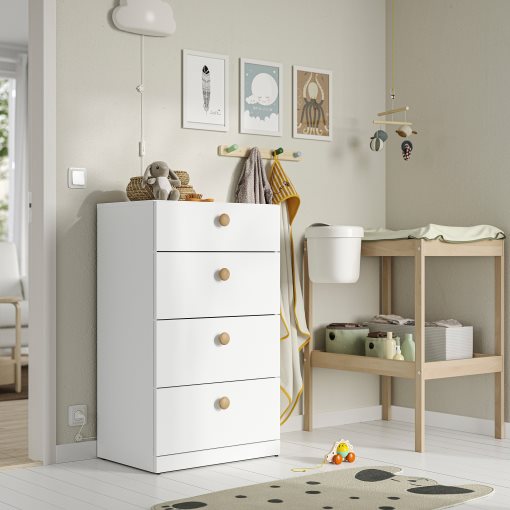 LASTARE, chest of 4 drawers, 60x42x100 cm, 405.993.51