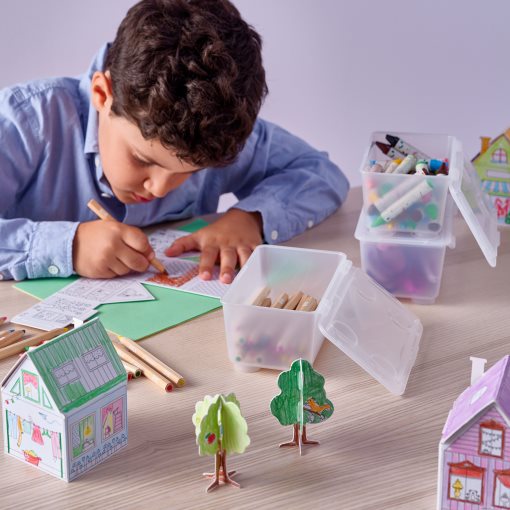 GLIS, box with lid/3 pack, 17x10 cm, 406.041.16