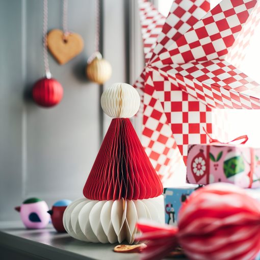 VINTERFINT, διακόσμηση σκούφος Άγιου Βασίλη , 23 cm, 406.049.27