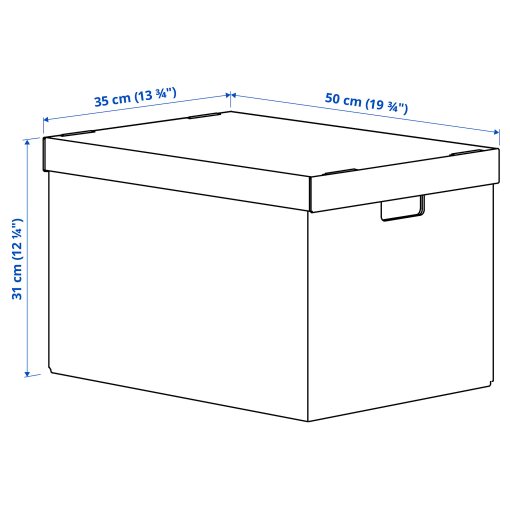 SVARTTRÄDA, box with lid 2 pack, 35x50x31 cm, 406.233.46