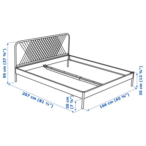 NESTTUN, bed frame, 160X200 cm, 491.579.85