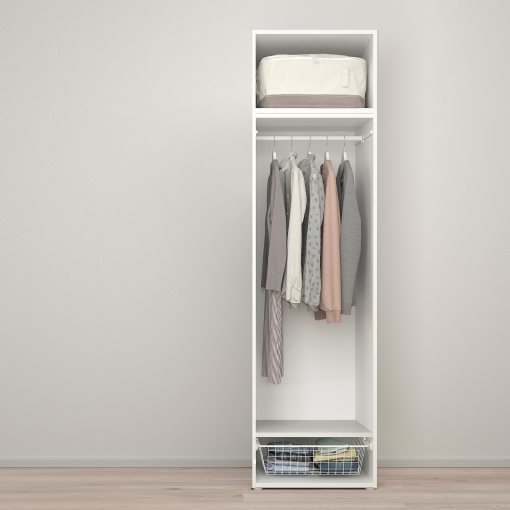 PLATSA, wardrobe with 2 doors, 60x57x221 cm, 495.013.69