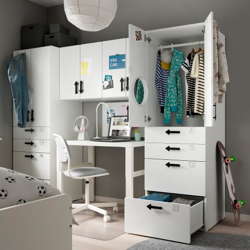 SMASTAD/PLATSA, storage combination, 240x57x181 cm, 495.441.04