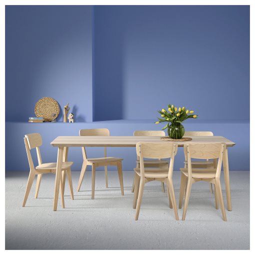 LISABO/LISABO, table and 6 chairs, 200 cm, 495.450.85
