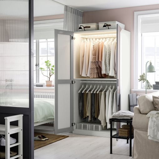 PAX/KAMMARTORP, wardrobe combination, 100x60x201 cm, 495.724.27