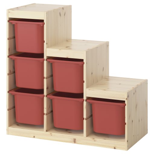 TROFAST, storage combination with boxes, 94x44x91 cm, 495.743.27