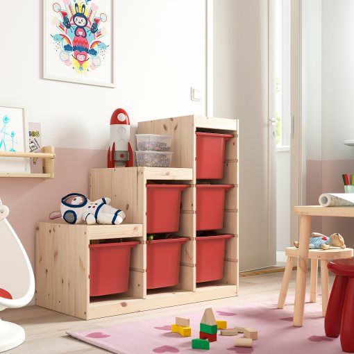 TROFAST, storage combination with boxes, 94x44x91 cm, 495.743.27