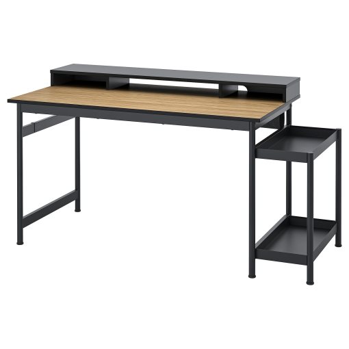 MULLSJÖ/SMÖRKUL, desk and chair, 496.031.55