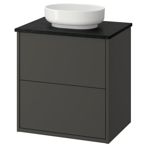 HAVBÄCK/VINDEL, wash-stand with drawers/wash-basin, 62x49x77 cm, 496.224.51