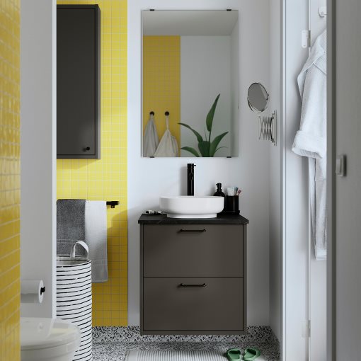 HAVBÄCK/VINDEL, wash-stand with drawers/wash-basin, 62x49x77 cm, 496.224.51