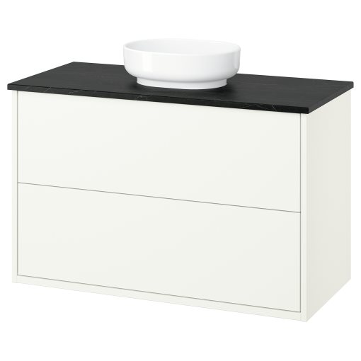 HAVBÄCK/VINDEL, wash-stand with drawers/wash-basin, 102x49x77 cm, 496.224.65