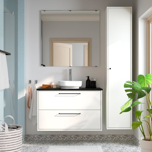 HAVBÄCK/VINDEL, wash-stand with drawers/wash-basin, 102x49x77 cm, 496.224.65