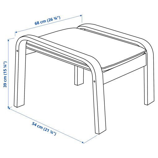 POÄNG, footstool, 496.254.40
