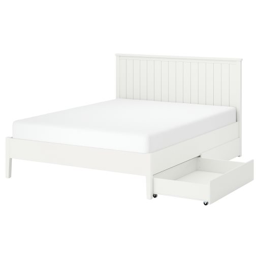 GULLABERG, bed frame with 2 storage boxes, 160x200 cm, 496.309.41