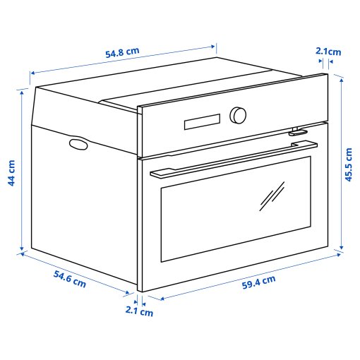 FINSMAKARE, φούρνος μικροκυμάτων με αερόθερμο, 504.117.68