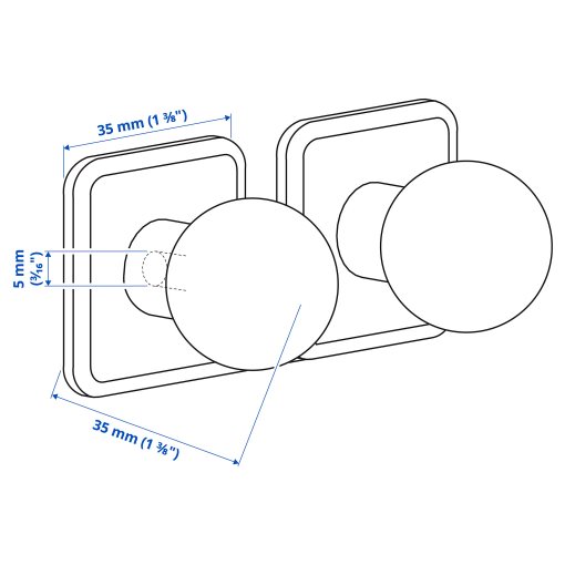 SÖRBYN, knob 2 pack, 25 mm, 504.503.40