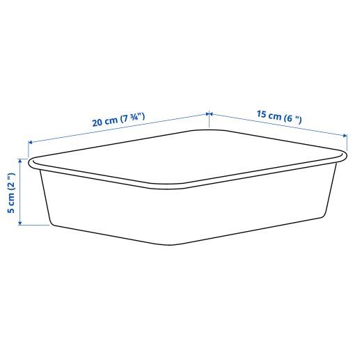 NOJIG, κουτί/ πλαστικό, 15x20x5 cm, 504.681.04