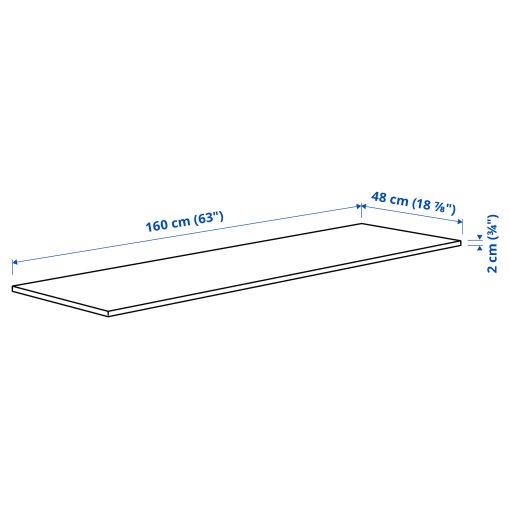 MITTZON, table top, 160x48 cm, 505.278.44