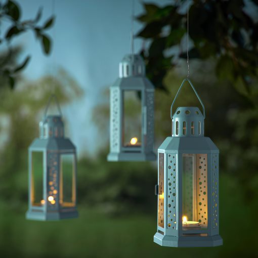 ENRUM, lantern for tealight/in/outdoor, 22 cm, 505.425.90