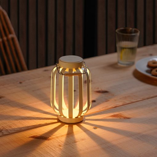 SOMMARLÅNKE, decorative table lamp with built-in LED light source/outdoor/battery-operated, 17 cm, 505.439.62