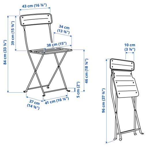 SUNDSÖ, folding chair, outdoor, 505.758.87