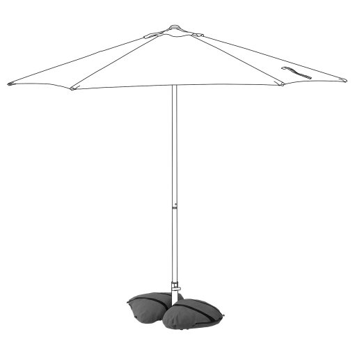 IGGON, parasol base with sandbags, 60x60 cm, 505.858.48