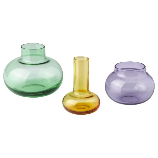 TJÄRLEK, vase, set of 3, 505.871.02
