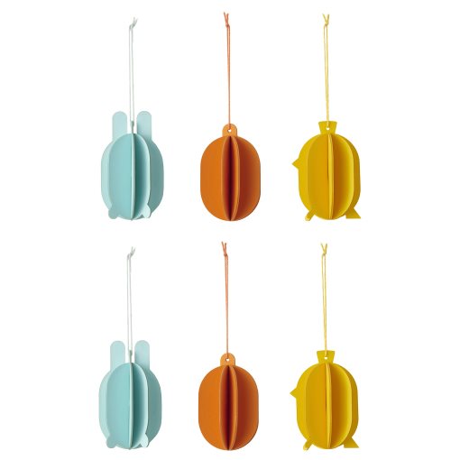 TJÄRLEK, hanging decoration, set of 6, 505.880.50