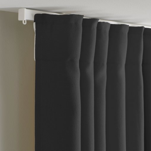 GINSTMOTT, κουρτίνα με τρέσα, 2 τεμ. 145x300 cm, 505.971.77