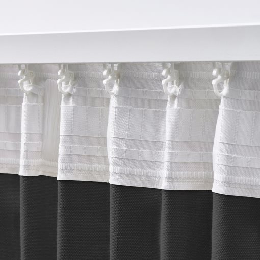 GINSTMOTT, κουρτίνα με τρέσα, 2 τεμ. 145x300 cm, 505.971.77