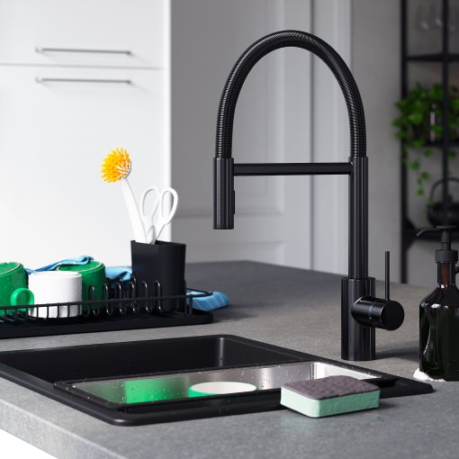 SALLSJÖN, kitchen mixer tap pull down with spray, 506.020.27